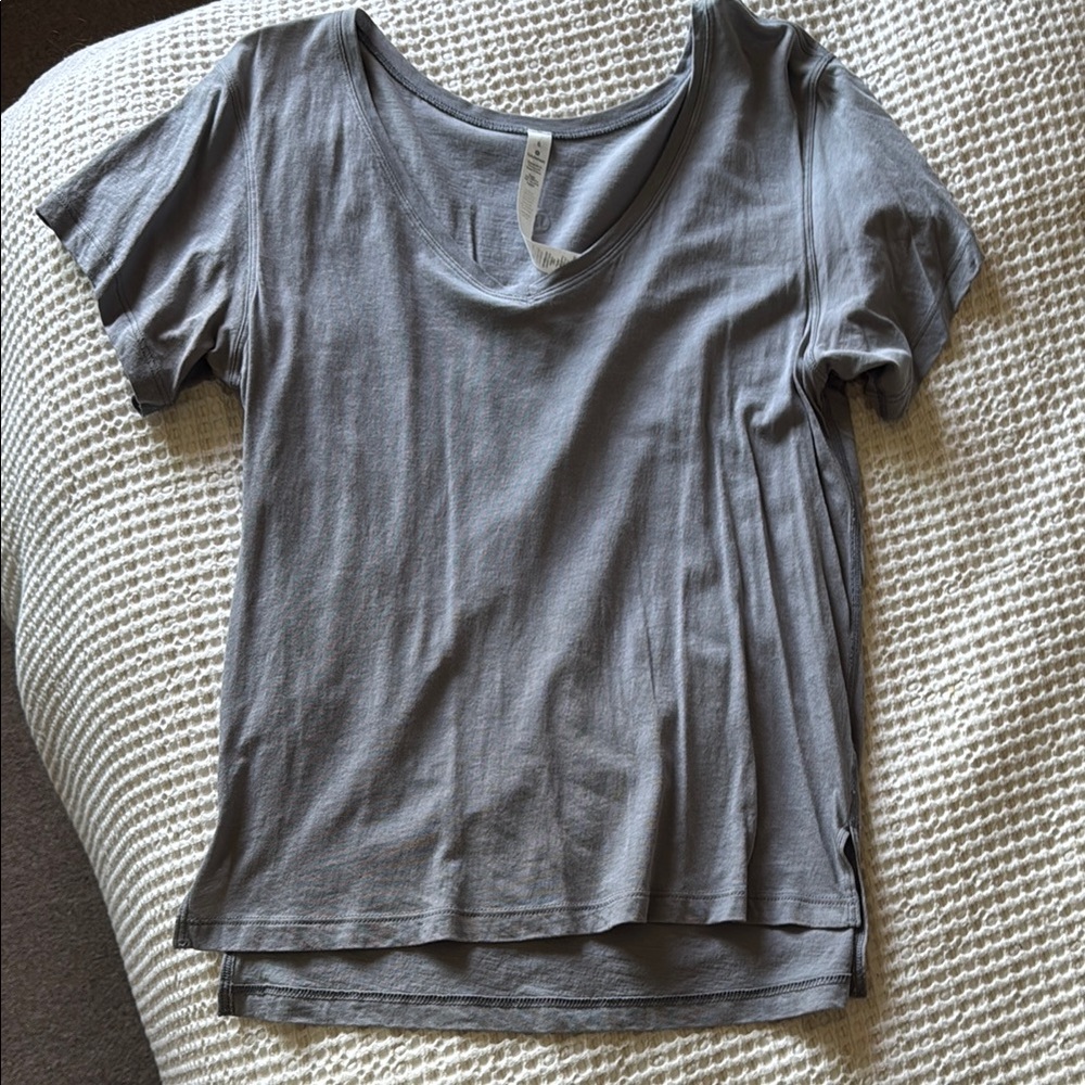 V Neck Short Sleeve T